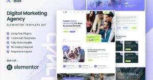 Webobuzz - Digital Marketing Agency Elementor Template Kit - Nulled Download - EmpireGPL