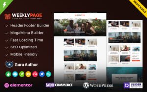 Weeklypage - News and Magazine Blog WordPress theme WordPress Theme - Nulled Download - EmpireGPL