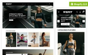 Wefit - Gym Clothes Responsive Shopify Theme for eCommerce - Nulled Download - EmpireGPL