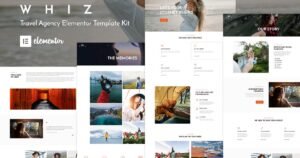 Whiz - Travel Agency Elementor Template Kit - Nulled Download - EmpireGPL