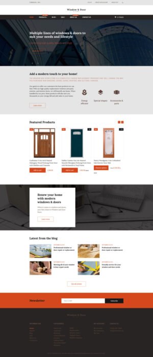 Windows and Doors Store Shopify Theme - Nulled Download - EmpireGPL