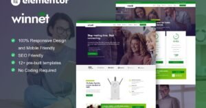WinNet - Broadband & Internet Service Provider Elementor Template Kit - Nulled Download - EmpireGPL