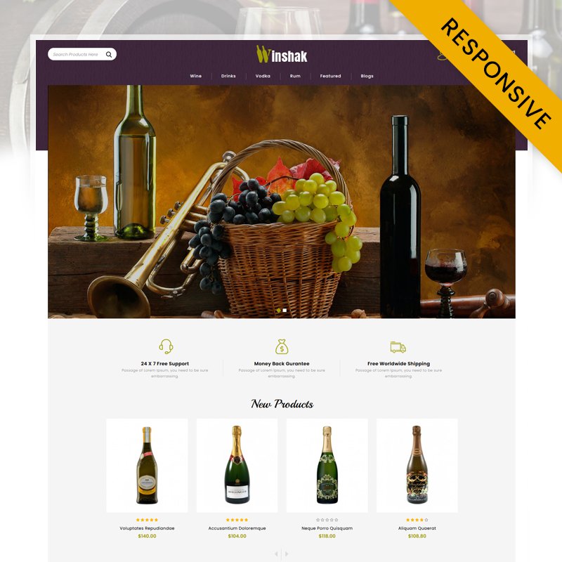 Winshak – Wine Store OpenCart Responsive Template OpenCart Template – Nulled Download – EmpireGPL