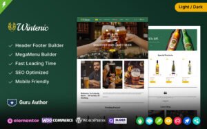 Wintenic - Drink and Wine Store Elementor WooCommerce Theme - Nulled Download - EmpireGPL