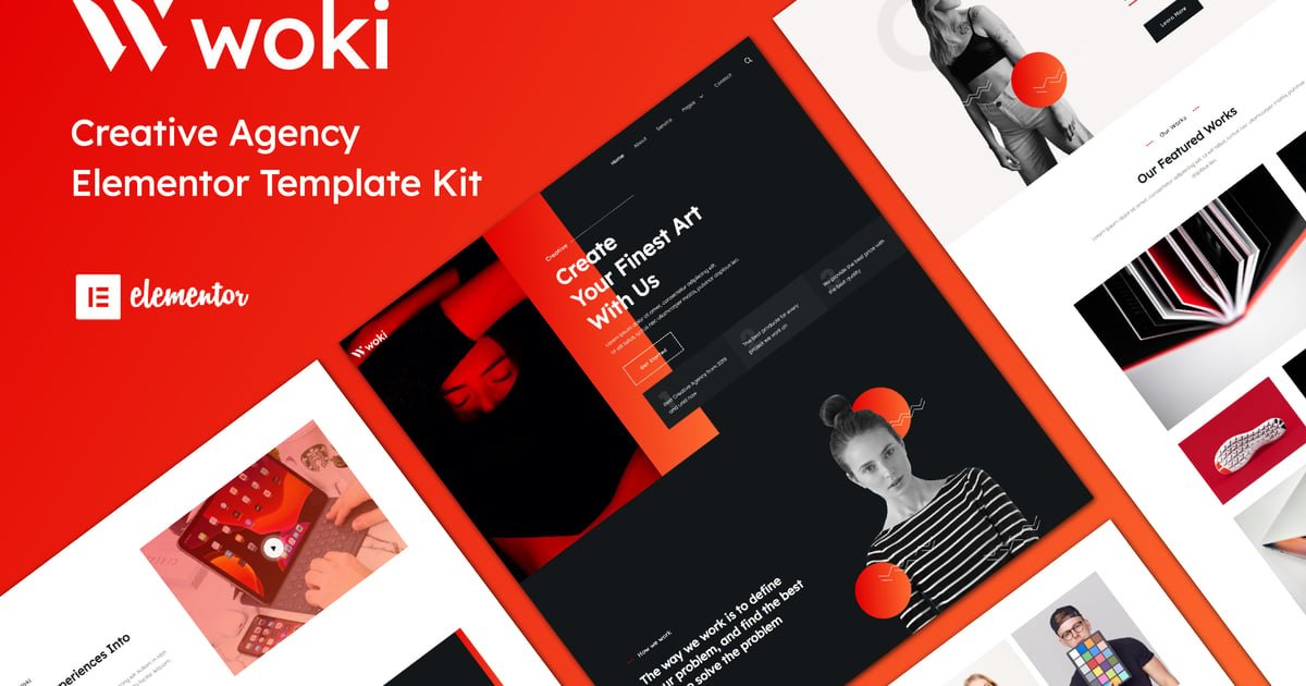 Woki - Creative Agency Elementor Template Kit - Nulled Download - EmpireGPL
