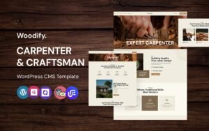 Woodify - Carpenter, Woodwork And Carpentry WordPress CMS Elementor Template WordPress Theme - Nulled Download - EmpireGPL