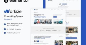 Workize - Coworking Space Elementor Template Kit - Nulled Download - EmpireGPL