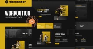 Workoution - Sports and Fitness Elementor Template Kit - Nulled Download - EmpireGPL