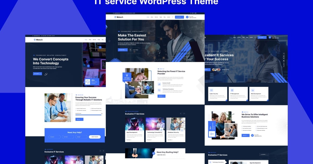 Wotech - IT Service WordPress Theme - Nulled Download - EmpireGPL