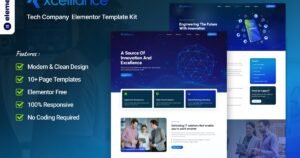 Xcelliance - Tech Company Elementor Template Kit - Nulled Download - EmpireGPL