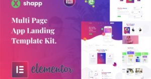 Xshapp - App Landing Elementor Template Kit - Nulled Download - EmpireGPL