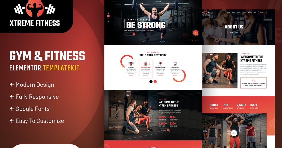 Xtreme Fitness | Elementor Template Kit - Nulled Download - EmpireGPL