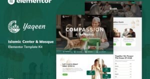 Yaqeen - Islamic Center and Mosque Elementor Template Kit - Nulled Download - EmpireGPL