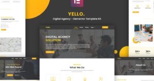 Yello - Digital Agency Elementor Template Kit - Nulled Download - EmpireGPL