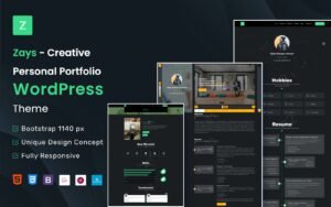 Zays - Creative Personal Portfolio WordPress Theme - Nulled Download - EmpireGPL