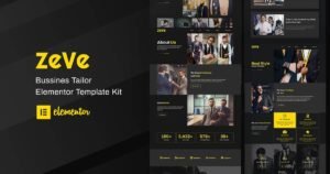 Zeve - Tailor Service Elementor Template Kit - Nulled Download - EmpireGPL