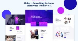Zibber - Consulting Business WordPress Theme + RTL - Nulled Download - EmpireGPL