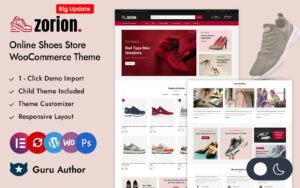 Zorion - Online Shoes Store Elementor WooCommerce Responsive Theme WooCommerce Theme - Nulled Download - EmpireGPL