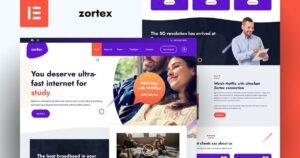 Zortex - Broadband & Internet Services Elementor Pro Template Kit - Nulled Download - EmpireGPL