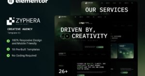 Zyphera - Creative Agency Elementor Template Kit - Nulled Download - EmpireGPL