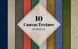10 Canvas Texture Bundle | Extended License