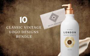 10 Classic Vintage Logo Designs Bundle - Freebie