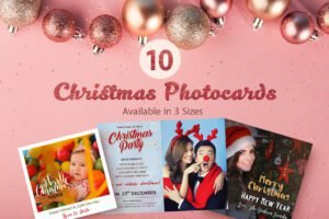 10 Free Christmas Photocards | Extended License