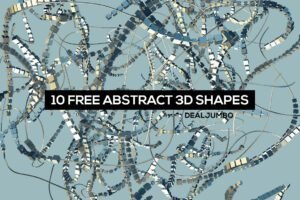 10 Free Futuristic 3D Shapes | Extended License