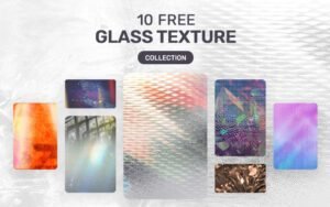 10 Free Glass Texture Bundle | Extended License