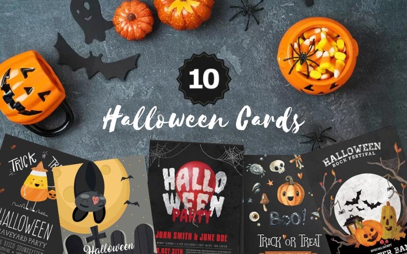 10 Halloween Cards | Extended License