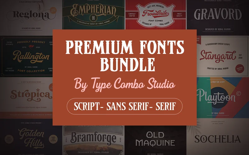 10+ Premium Fonts - Freebie
