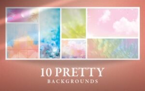 10 Pretty Backgrounds Collection | Extended License