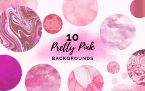 10 Pretty Pink Backgrounds | Extended License