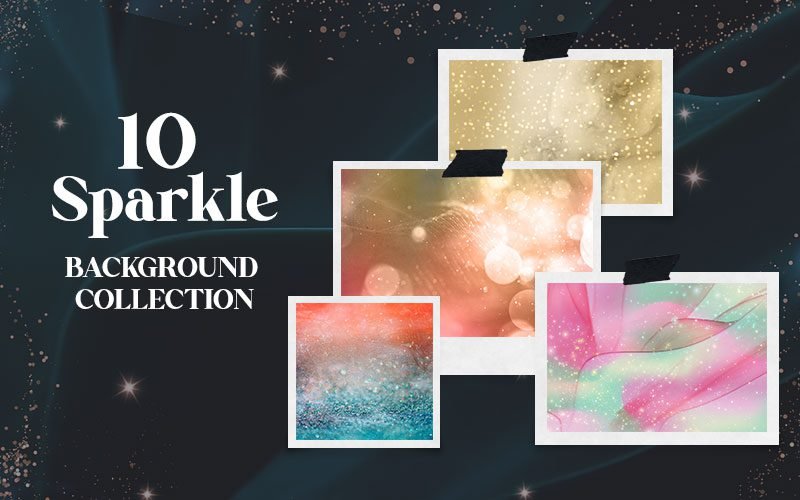 10 Sparkle Background Collection | Extended License