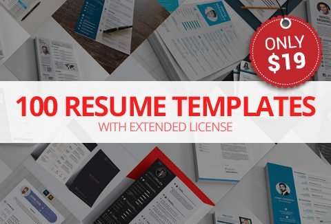 100 Best Resume Templates | Extended License