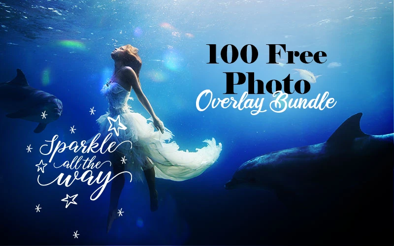 100 Free Photo Overlay Bundle | Extended License