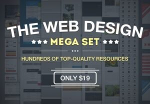 100+ Web Design Resources - Mega Set