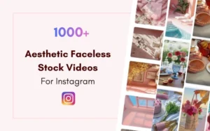 1000+ Aesthetic Faceless Stock Videos For Instagram | Lifetime Access