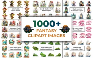 1000+ Fantasy Clipart Images Bundle | Extended Commercial License