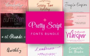 12-in-1 Pretty Script Fonts Bundle | Commercial License