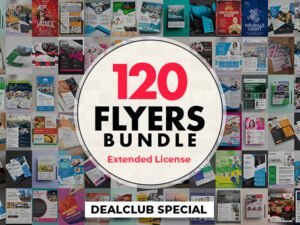 120 Creative Corporate Flyers Bundle | Extended License