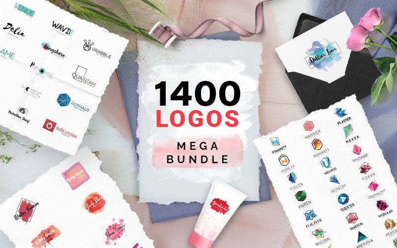 1400 Logos Designs Bundle