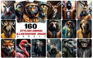 160+ Stylish & Cool Animal Images Bundle | Commercial License