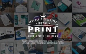 170 Best Print Templates Bundle | Extended Commercial License