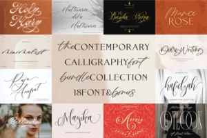 18 Contemporary Fonts Bundle | Extended Commercial License