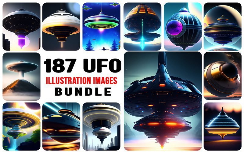 180 UFO Images Bundle | Commercial License