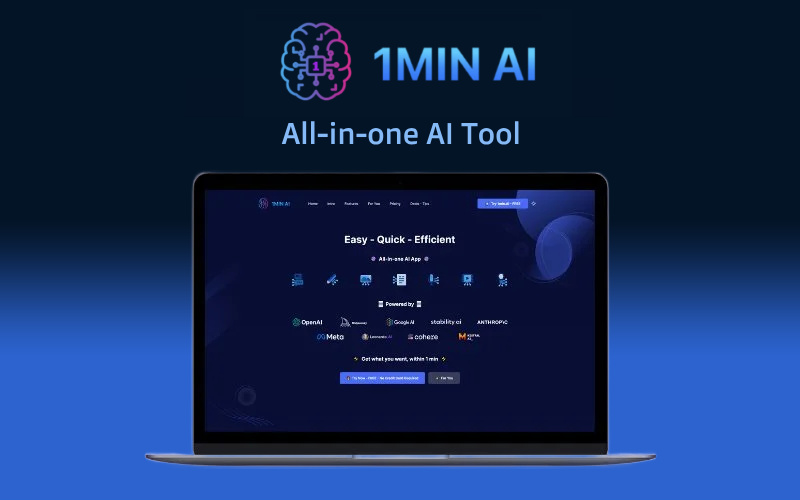 1min AI - All-In-One AI Tool | Lifetime Access
