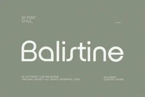 20 Balistine Fonts Bundle - Freebie