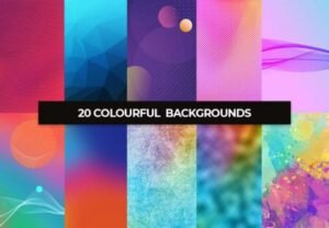 20 Colourful Backgrounds - Freebie | Extended License