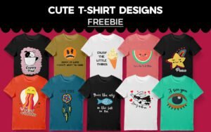 20 Free Cute T-Shirt Designs